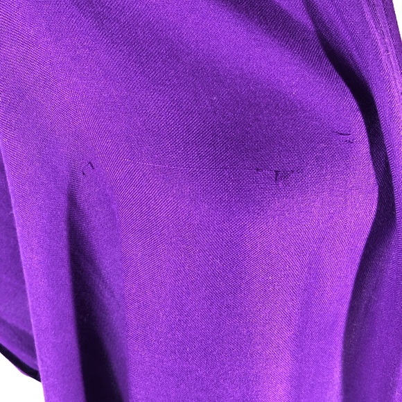 Long Solid Purple Scarf/Wrap - Picture 5 of 6